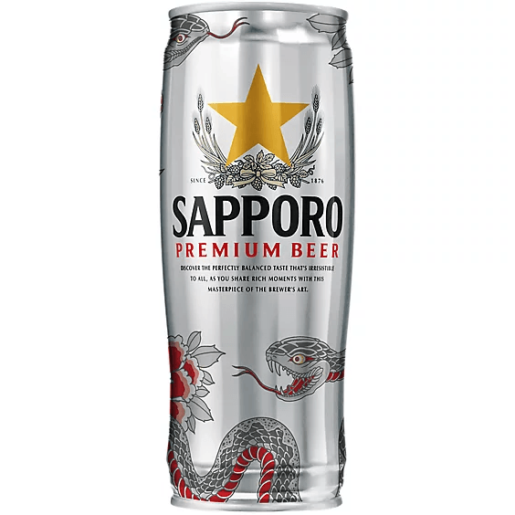 SAPPORO PREMIUM BEER 22OZ CAN