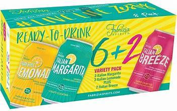 FABRIZIA ORIGINAL ITALIAN SPIKED VARIETY 8 PACK CANS