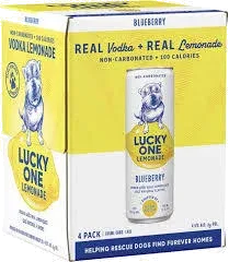 LUCKY ONE LEMONADE BY HIGH NOON BLUEBERRY 4-PACK VODKA SELTZER
