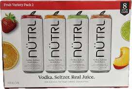 NUTRL VODKA SODA FRUIT VARIETY [PACK 2] PACK C -120Z 8-PACK