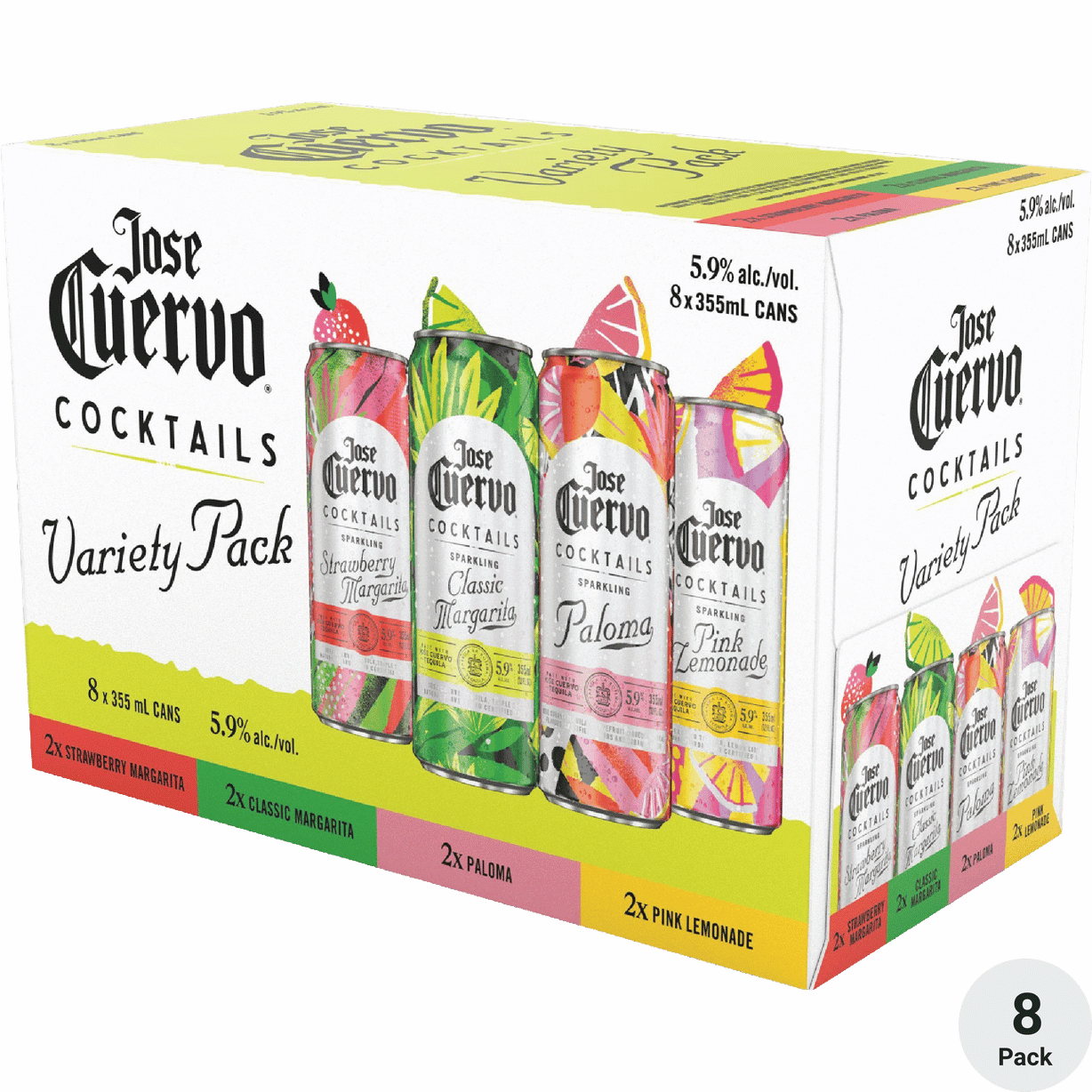 JOSE CUERVO SPARKLING MARGARITA VARIETY 8-PACK CANS