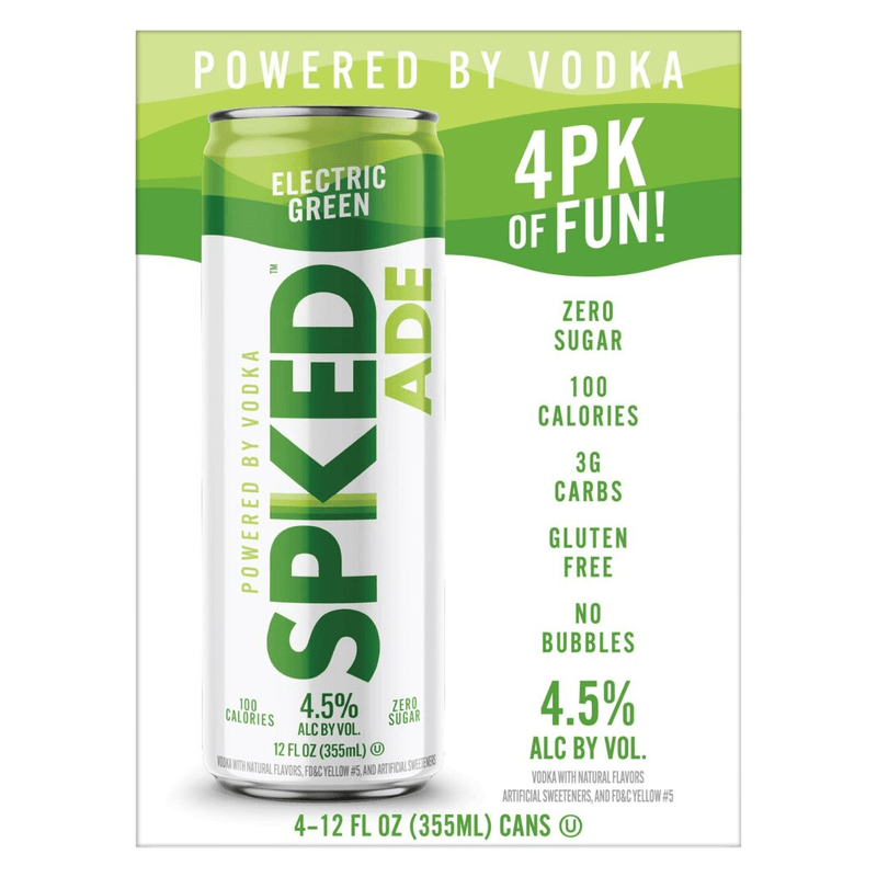 SPKED ADE  ELECTRIC GREEN C - 6 / 4 12OZ