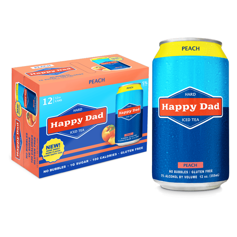 HAPPY DAD FRUIT PEACH 12-PACK