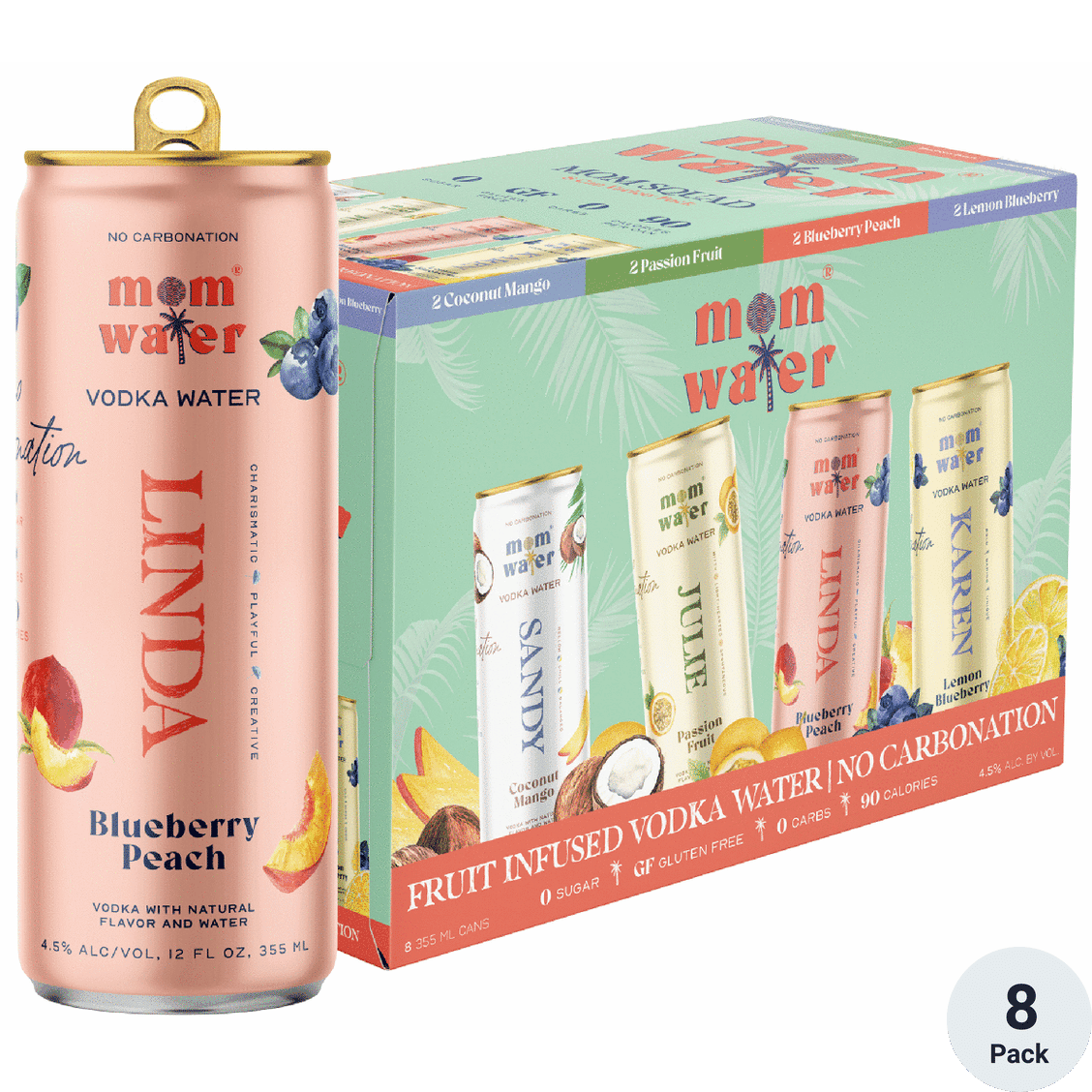 MOM WATER MOM SQUAD VARIETY 8-PACK CANS