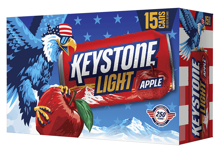 KEYSTONE LIGHT APPLE 15-PACK CANS